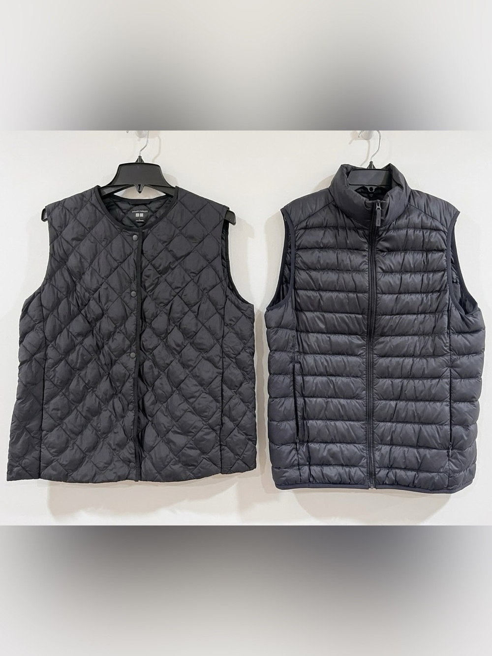 UNIQLO Vest Lot (2 Pcs) Black - Ultra Light Down & Warm Padded Quilted